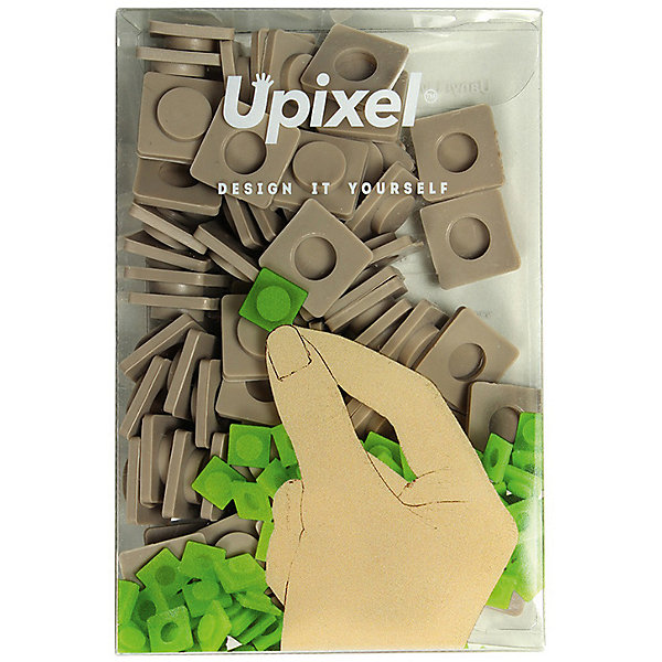 

Пиксели большие Upixel, серый