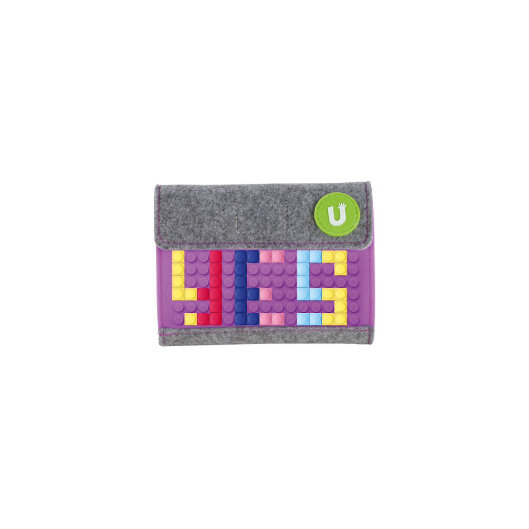 фото Пиксельный кошелек upixel «pixel felt small wallet», фиолетовый