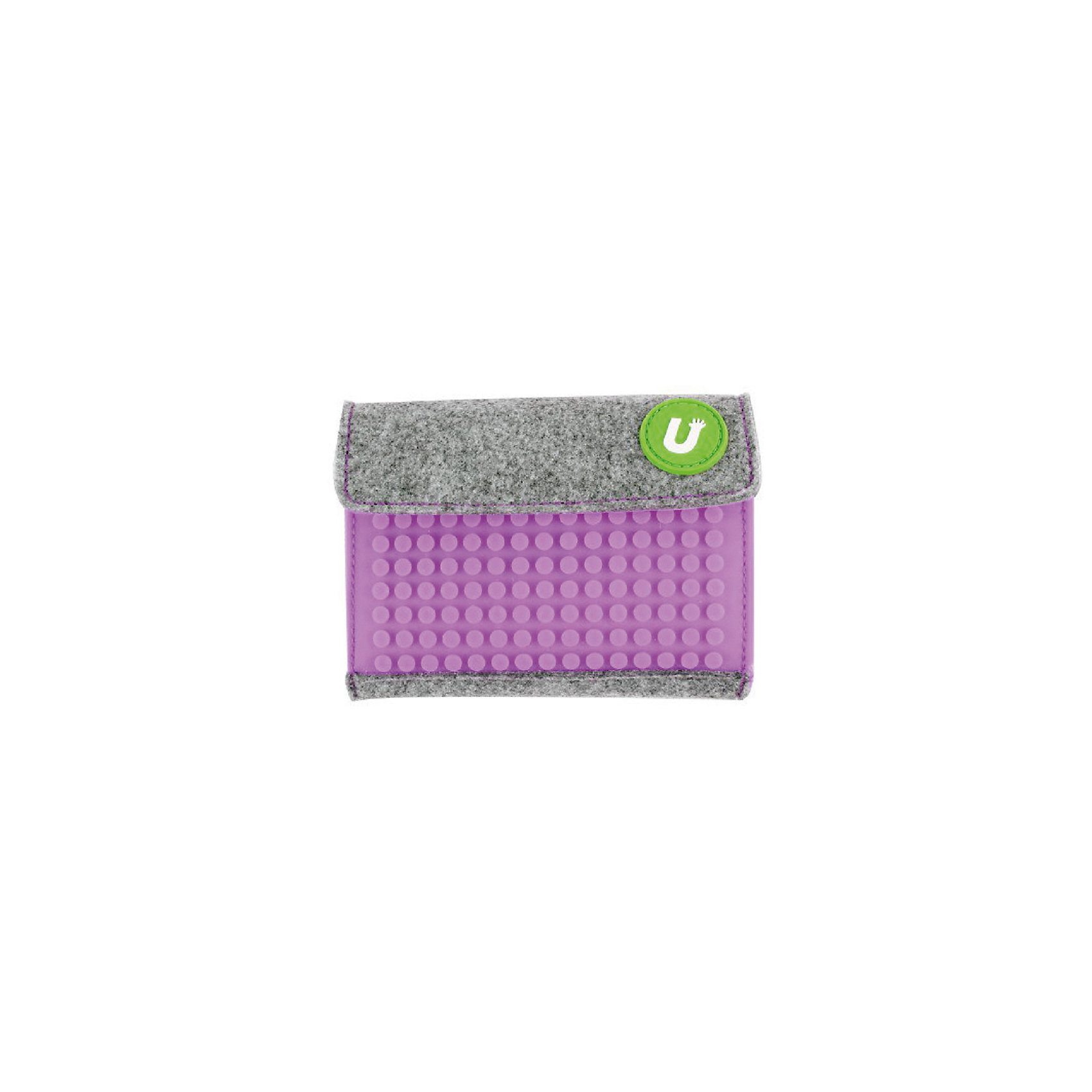 фото Пиксельный кошелек upixel «pixel felt small wallet», фиолетовый