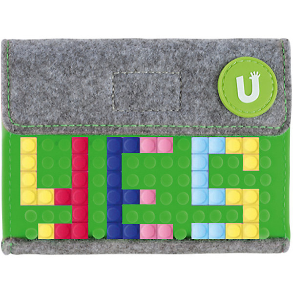 

Пиксельный кошелек Upixel «Pixel felt small wallet», зеленый, Темно-зеленый