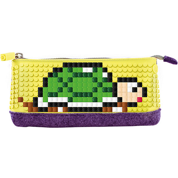 

Пенал-косметичка Upixel «Pencil Case», фиолетово-желтый