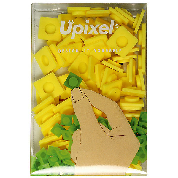 

Пиксели большие Upixel, банановый желтый, Пиксели большие Upixel, банановый