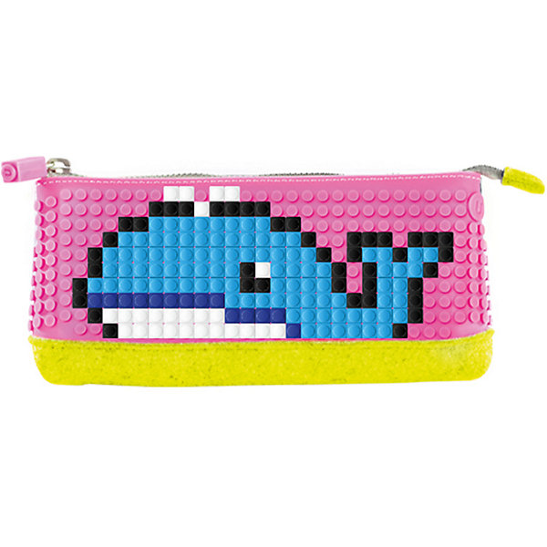 фото Пенал-косметичка upixel «pencil case», желтый-фуксия