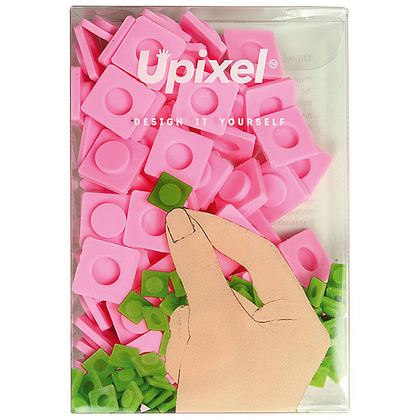 

Пиксели большие Upixel, розовый, Пиксели большие Upixel,