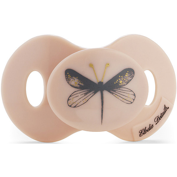 

Силиконовая пустышка Elodie Details "Newborn Dragon Fly" 0-6 мес., розовая, Розовый/розовый
