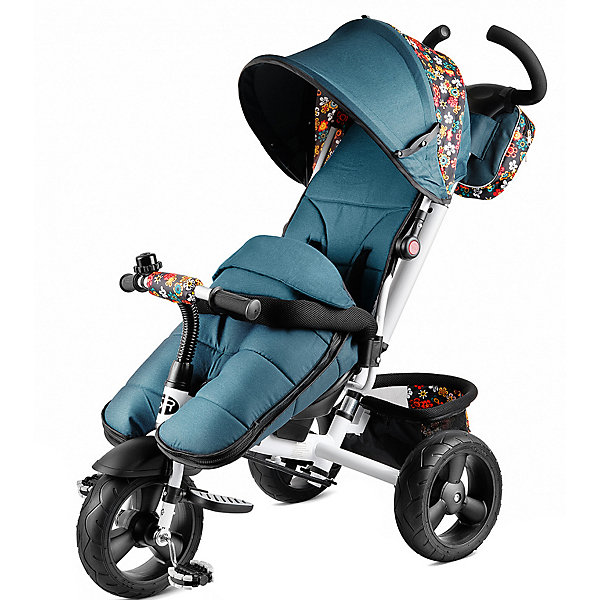 

Трехколесный велосипед Small Rider Discovery CR, зеленый цветочек, Разноцветный