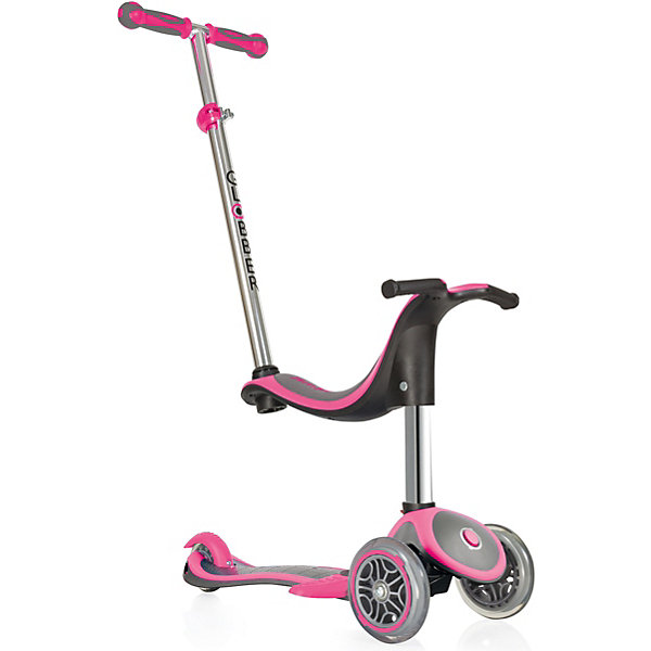 

Трехколесный самокат Globber «Evo 4 In 1 Plus», розовый, Розовый/розовый