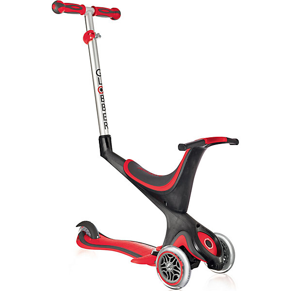 

Трехколесный самокат Globber Evo 5 In 1, красный, Трехколесный самокат Globber Evo 5 In 1,