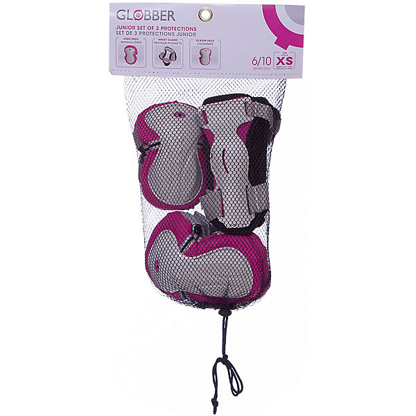 

Комплект защиты Globber «Junior Protective Set», розовый, Розовый/розовый