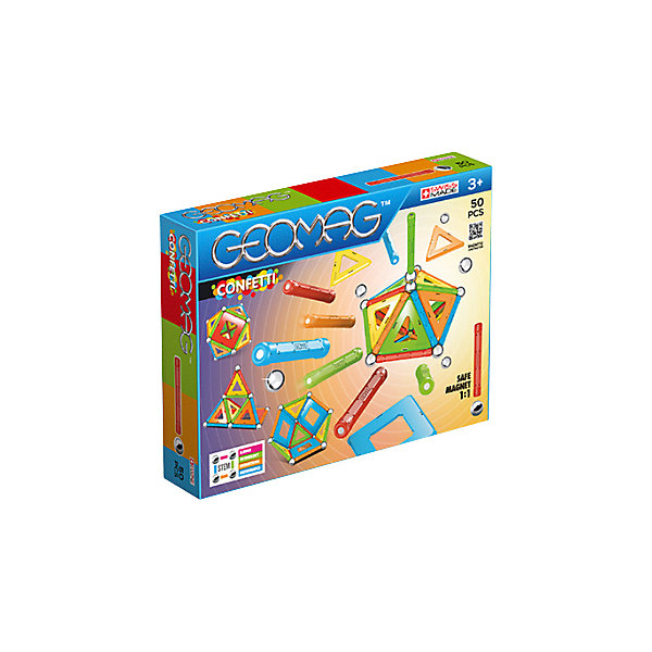 

Конструктор магнитный Geomag "Confetti", 50 деталей