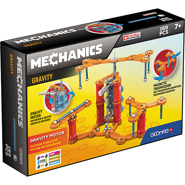 

Магнитный конструктор Geomag Mechanics Gravity, 169 деталей