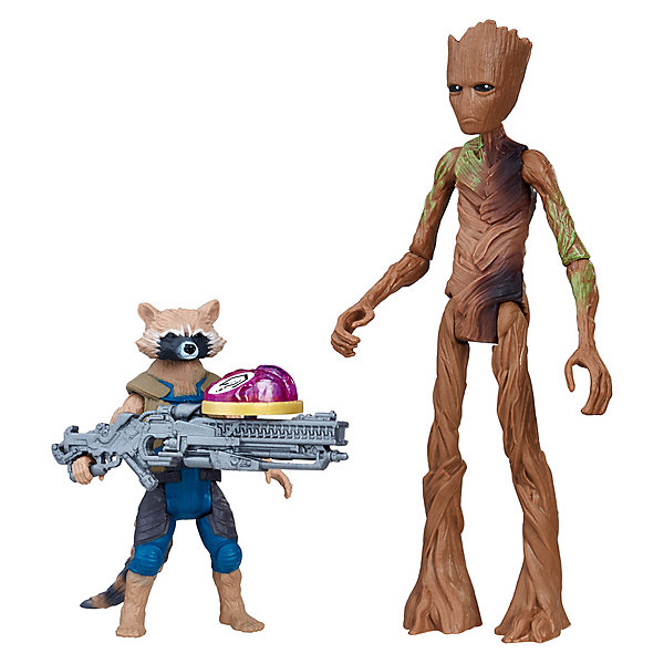

Фигурки Avengers "Мстители и камни бесконечности" Реактивный Енот и Грут, 15 см