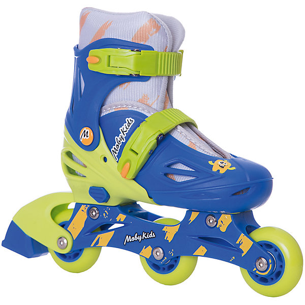 

Раздвижные роликовые коньки 2 в 1 Moby Kids 26-29, сине-зелёные, Синий