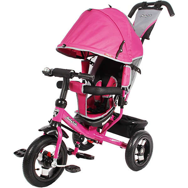 фото Трехколесный велосипед moby kids comfort 12x10 air, розовый