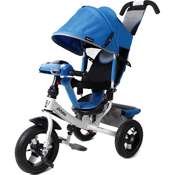 

Трёхколёсный велосипед Moby Kids "Comfort Air Car 2" 12x10, синий, Голубой
