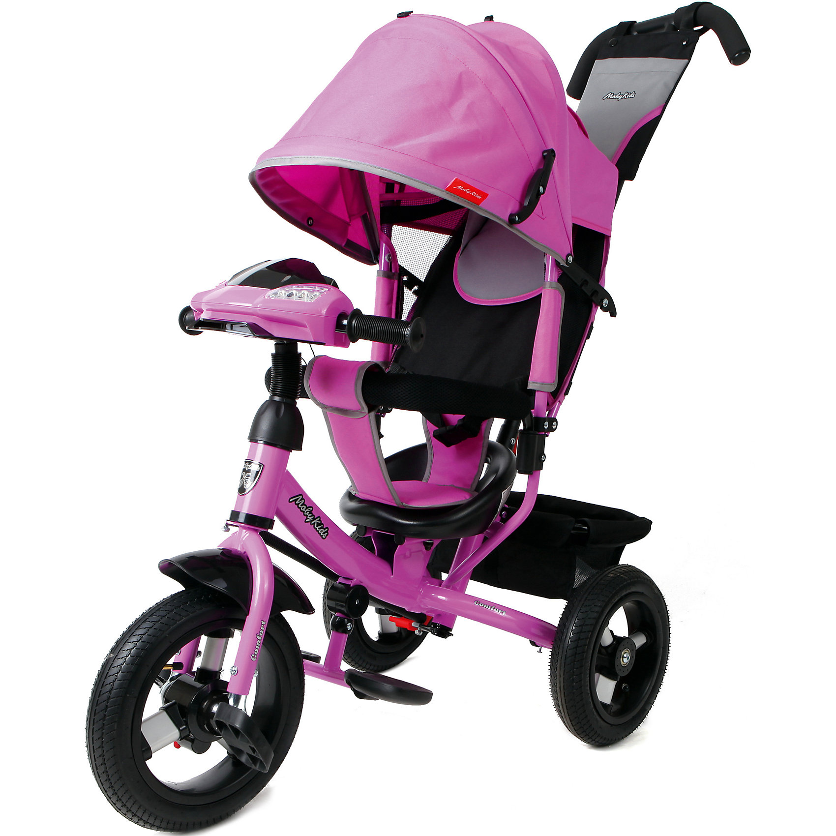 фото Трехколесный велосипед Moby Kids Comfort 12x10 AIR Car1, фиолетовый