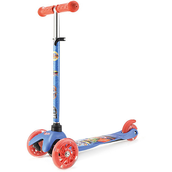 

Трехколесный самокат Hot wheels, Синий