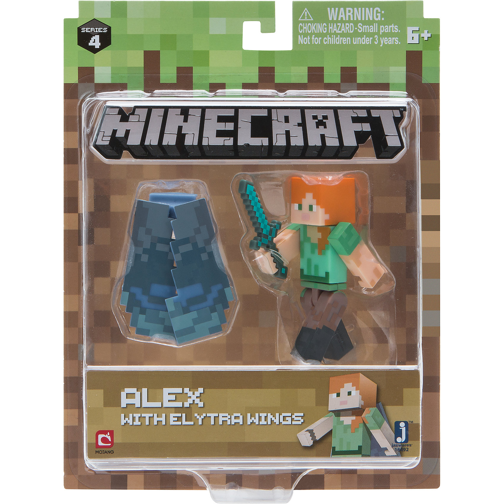 фото Фигурка Jazwares "Minecraft" Alex with Elytra Wings, 8 см