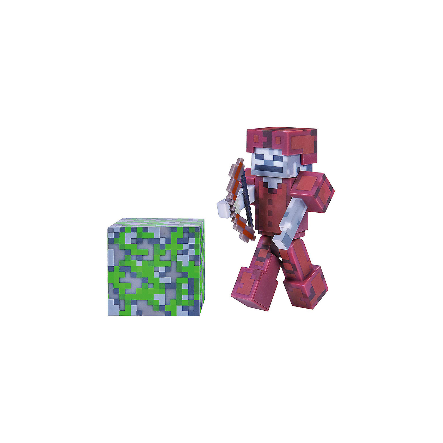 фото Игровая фигурка Jazwares Minecraft Skeleton in Leather Armor,  8 см