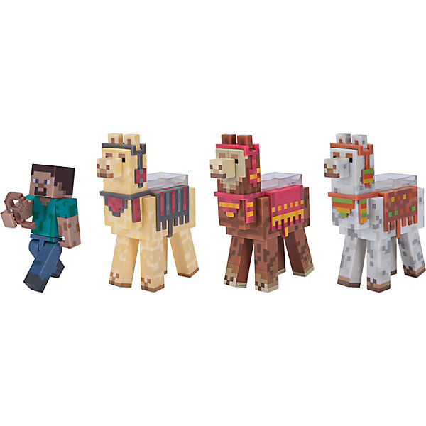 

Набор фигурок Jazwares "Minecraft" Steve with Llama caravan, 8 см