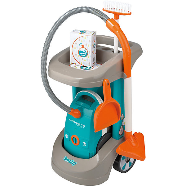 

Тележка для уборки Smoby с пылесосом Artec 2 Rowenta, Weiß/beige, Тележка для уборки Smoby с пылесосом Artec 2 Rowenta