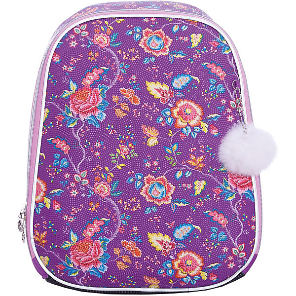 

Ранец Berlingo «Expert Light» Purple bubbles, Фиолетовый
