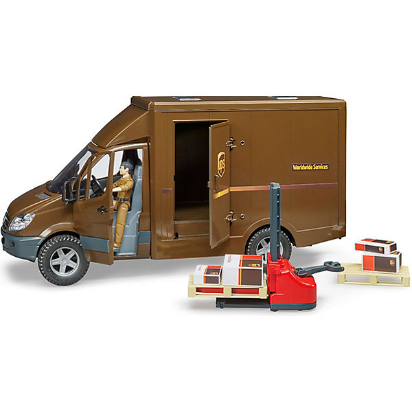 

Mercedes-Benz Sprinter фургон UPS с фигуркой, погрузчиком и аксессуарами