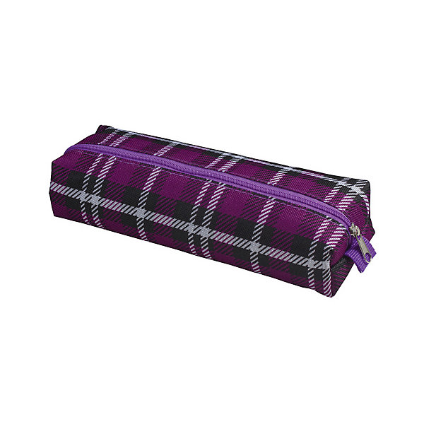 фото Пенал-косметичка Brauberg "Шотландия", темно-фиолетовый