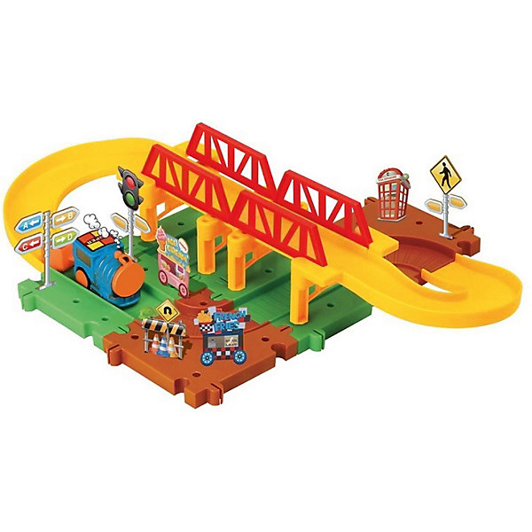 

Железная дорога Devik Toys с поездом (свет, звук), Разноцветный