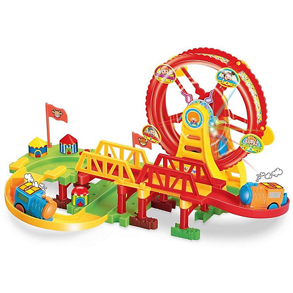 

Железная дорога Devik Toys с поездом (свет, звук), Разноцветный