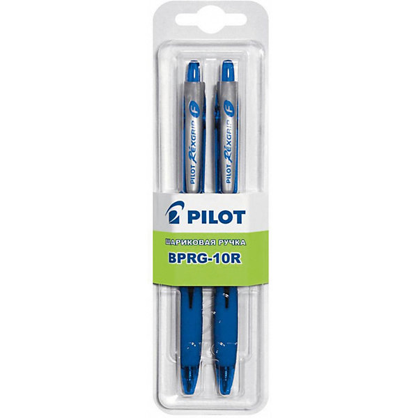 

Шариковые ручки Pilot 0,7 мм 2 шт, синие, Синий