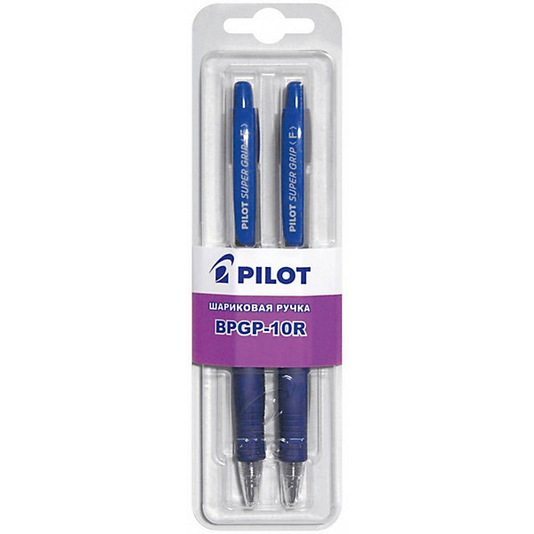

Шариковые ручки Pilot 0,7 мм 2 шт, синие, Синий