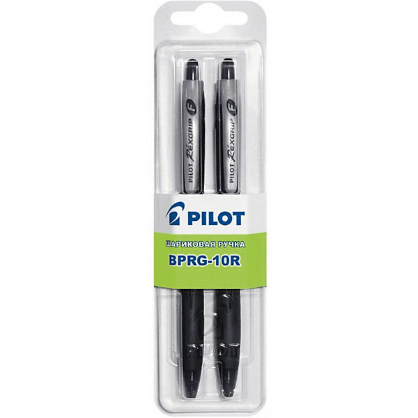 

Шариковые ручки Pilot 0,7 мм 2 шт, чёрные, Черный