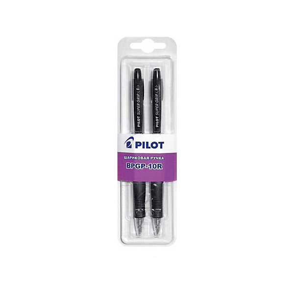 Pilot Шариковые ручки Pilot 0,7 мм 2 шт, чёрные