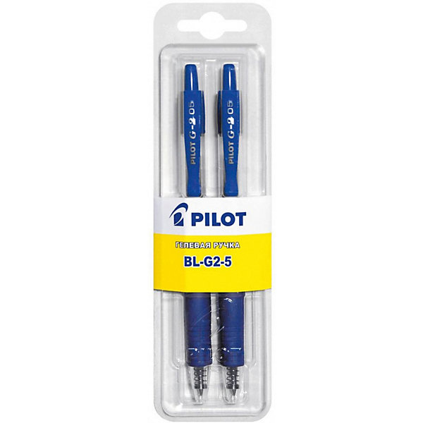 

Гелевые ручки Pilot 0,5 мм 2 шт, синие, Синий