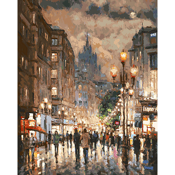 

Картина по номерам Белоснежка «В объятьях Арбата», 40x50 см