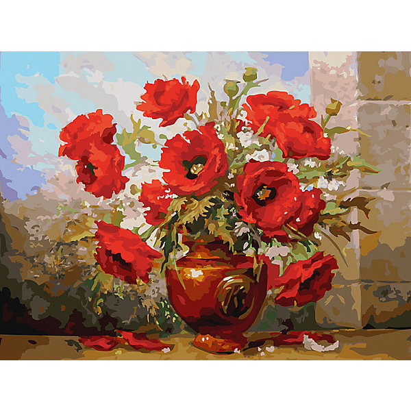 

Картина по номерам Белоснежка «Маки», 30x40 см