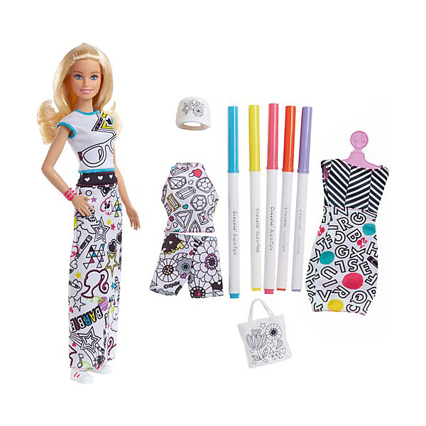 Mattel Игровой набор Barbie + Crayola 