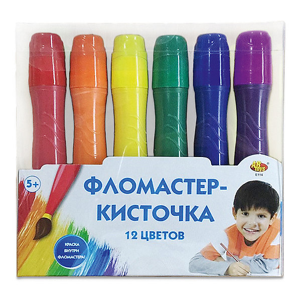 

Фломастер-кисточка Abtoys 12 цветов