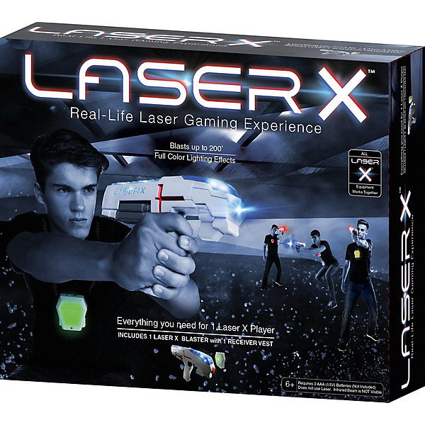 

Набор игровой Laser X (1бластер, 1 мишень), Белый