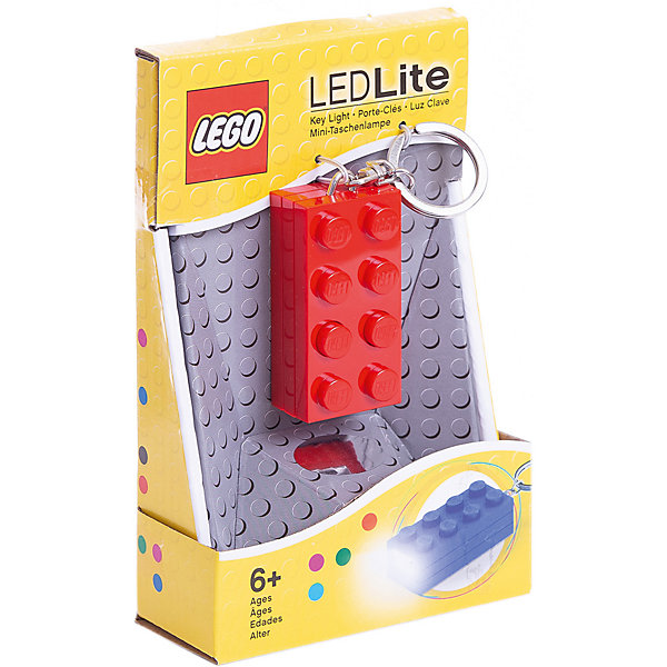 

Брелок-фонарик для ключей LEGO, красный