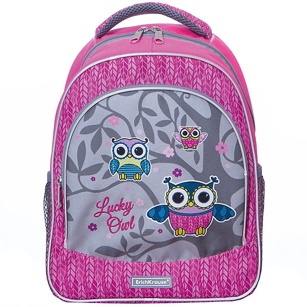 

Рюкзак ErichKrause «ErgoLine», Lucky Owl, 14 литров, Розовый/розовый