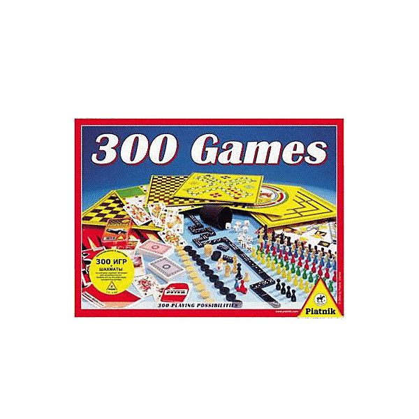 

Набор логических игр Piantik "300 игр + шахматы", Разноцветный