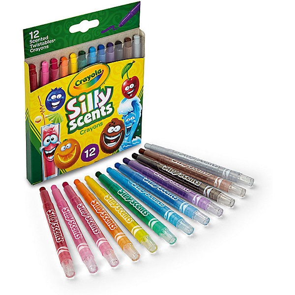 Crayola Ароматизированные выкручивающиеся мини-восковые мелки Crayola, 12 штук