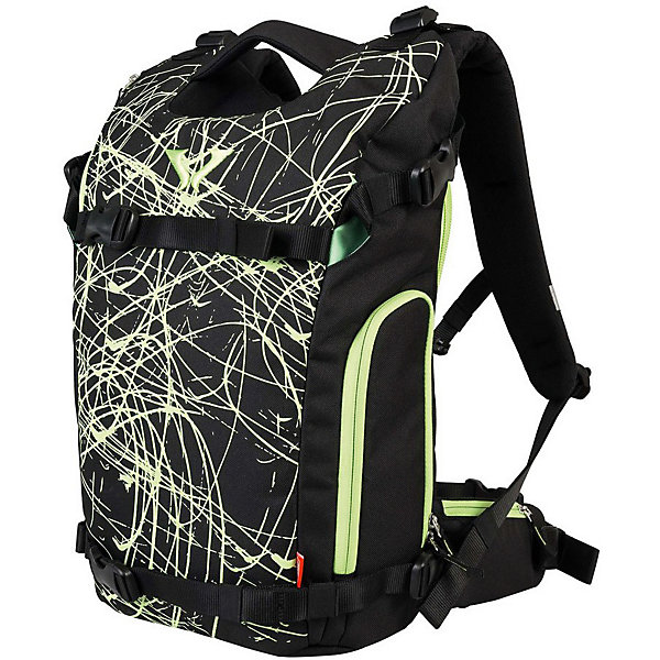 

Рюкзак Target Collection "Glow In The Dark Yellow", Schwarz/grün