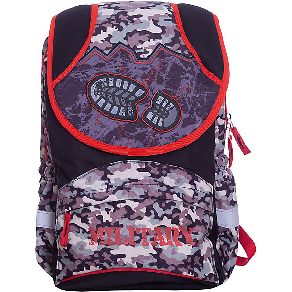 

Рюкзак школьный Target Collection "Камуфляж", Черный/белый