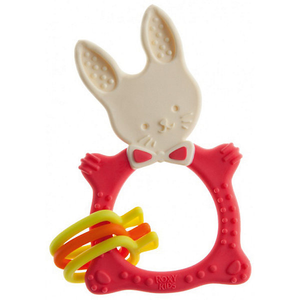 

Универсальный прорезыватель Roxy-kids "Bunny", коралловый, Красный