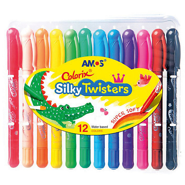 Набор карандашей 3 в 1 "Твистеры", 12 цветов AMOS 8402023
