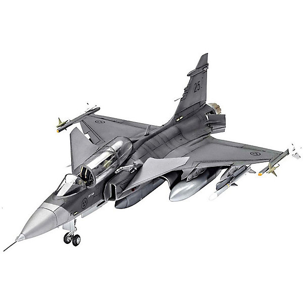 

Сборная модель Revell "Шведский истребитель-бомбардировщик Saab JAS-39D GRIPEN TwinSeater" с красками, Разноцветный