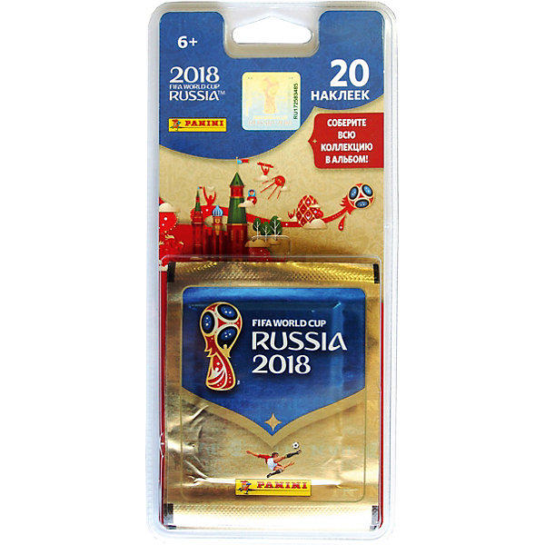 

Наклейки Panini "FIFA-2018", 4 пакета по 5 наклеек